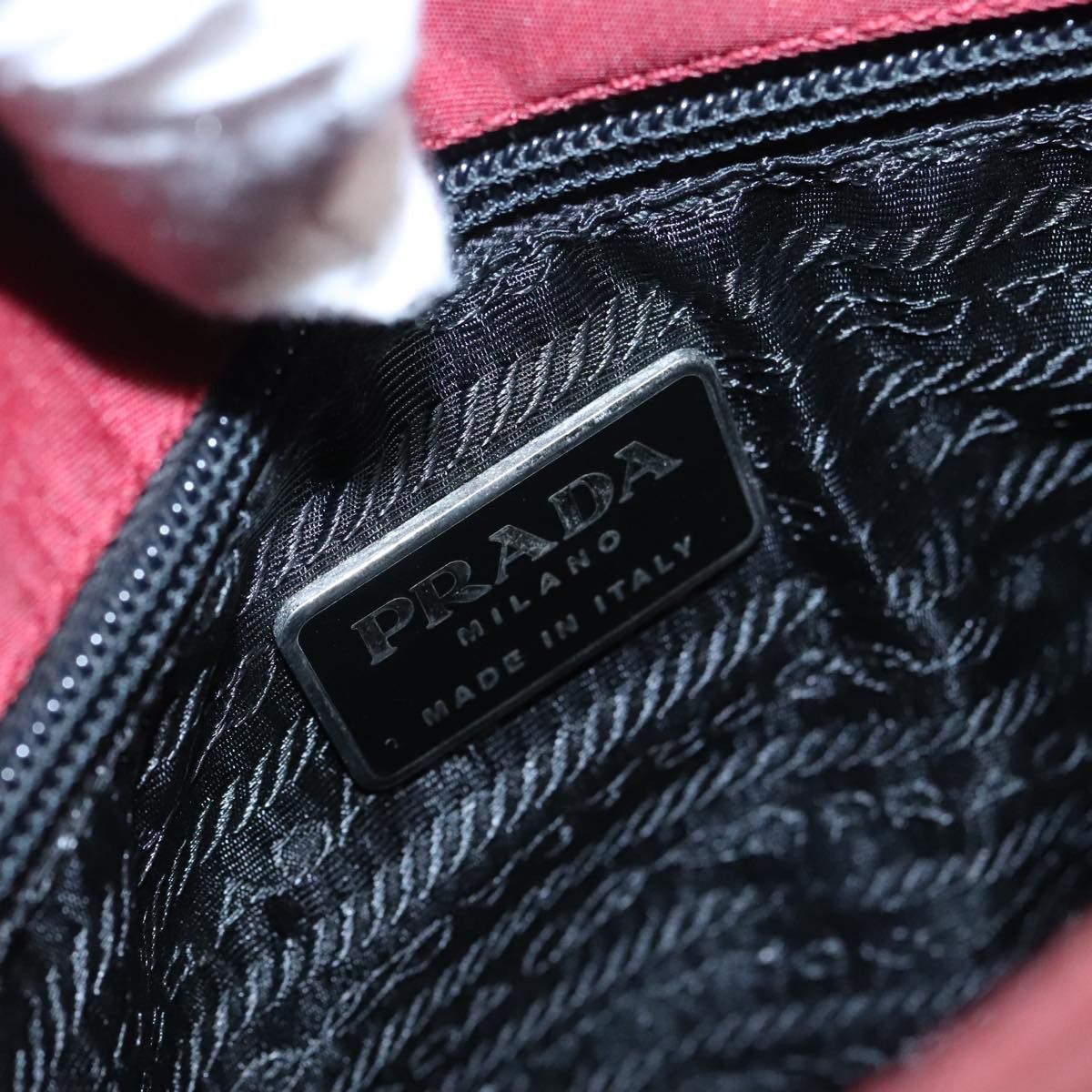 Prada Red Synthetic Shoulder Bag (Pre-Owned) Size ONE SIZE - 13 Thumbnail