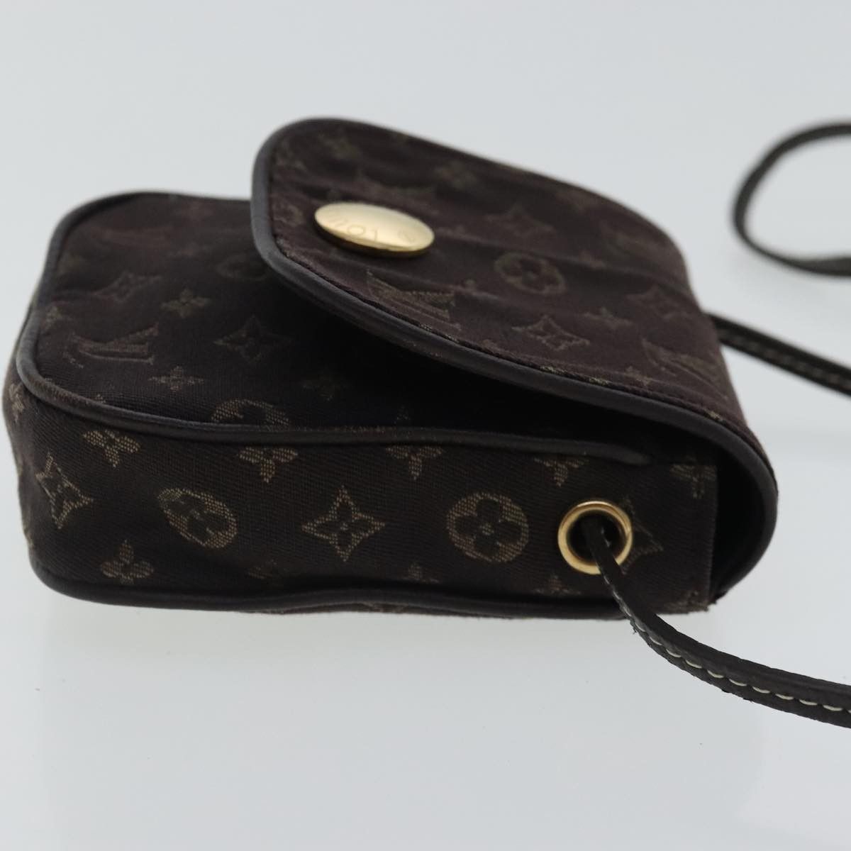 Louis Vuitton Mini Lin Brown Canvas Clutch Bag (Pre-Owned) Size ONE SIZE - 4 Thumbnail