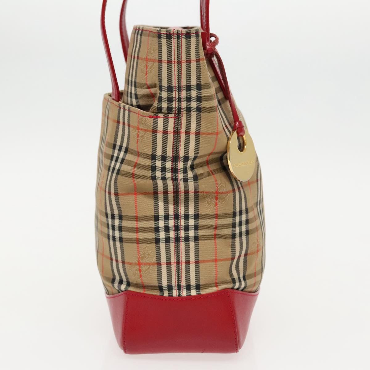 Burberry Nova Check Beige Canvas Shoulder Bag (Pre-Owned) Size ONE SIZE - 3 Thumbnail