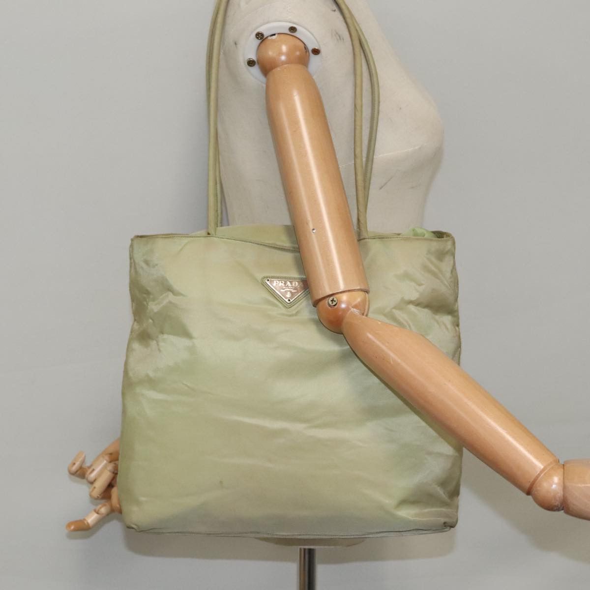 Prada Beige Synthetic Tote Bag (Pre-Owned) Size ONE SIZE - 11 Thumbnail