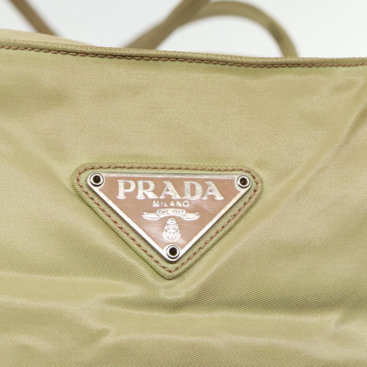 Prada Beige Synthetic Tote Bag (Pre-Owned) Size ONE SIZE - 19 Thumbnail