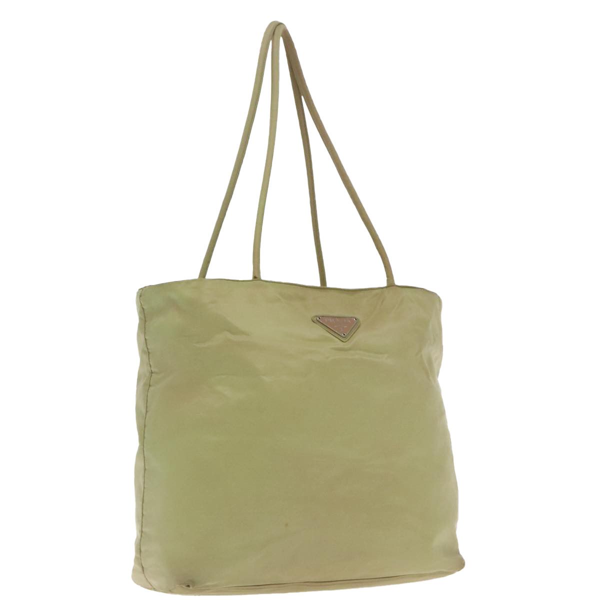 Prada Beige Synthetic Tote Bag (Pre-Owned) Size ONE SIZE - 13 Thumbnail