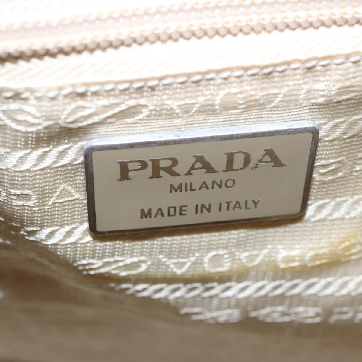 Prada Beige Synthetic Tote Bag (Pre-Owned) Size ONE SIZE - 10 Thumbnail