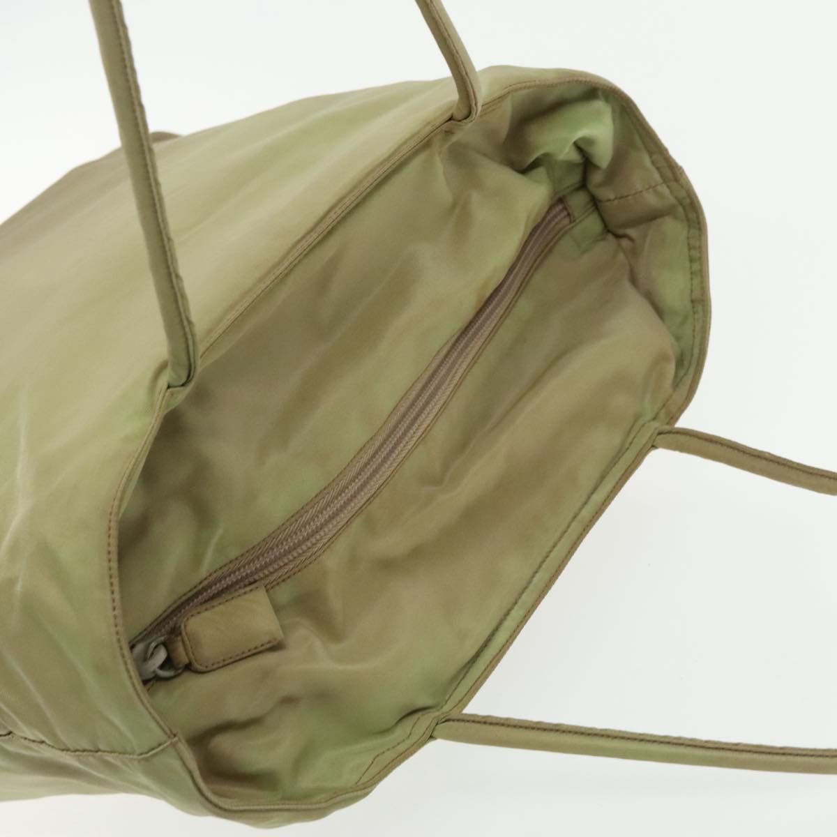 Prada Beige Synthetic Tote Bag (Pre-Owned) Size ONE SIZE - 14 Thumbnail