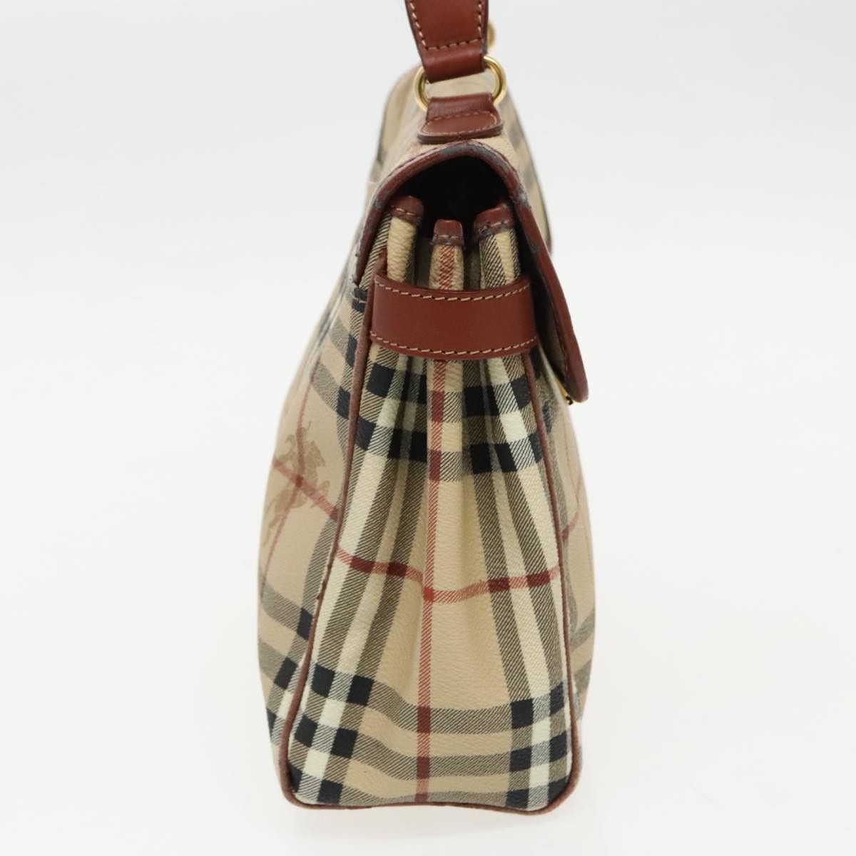 Burberry Nova Check Beige Canvas Handbag (Pre-Owned) Size ONE SIZE - 3 Thumbnail