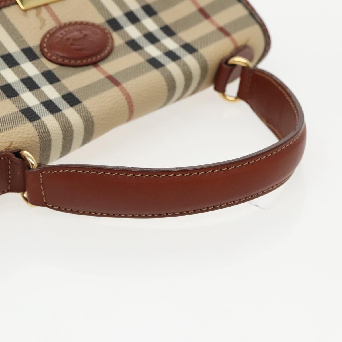 Burberry Nova Check Beige Canvas Handbag (Pre-Owned) Size ONE SIZE - 6 Thumbnail
