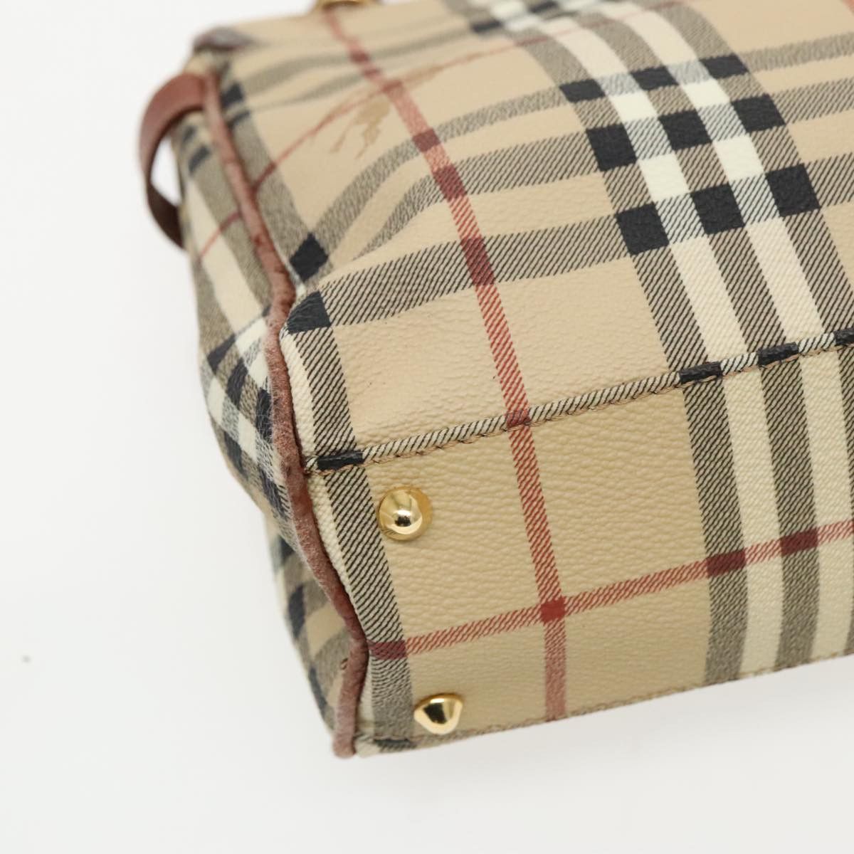 Burberry Nova Check Beige Canvas Handbag (Pre-Owned) Size ONE SIZE - 12 Thumbnail
