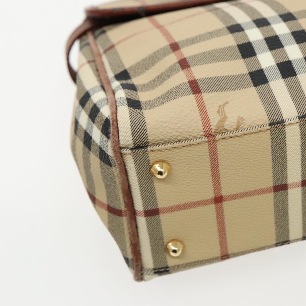 Burberry Nova Check Beige Canvas Handbag (Pre-Owned) Size ONE SIZE - 10 Thumbnail