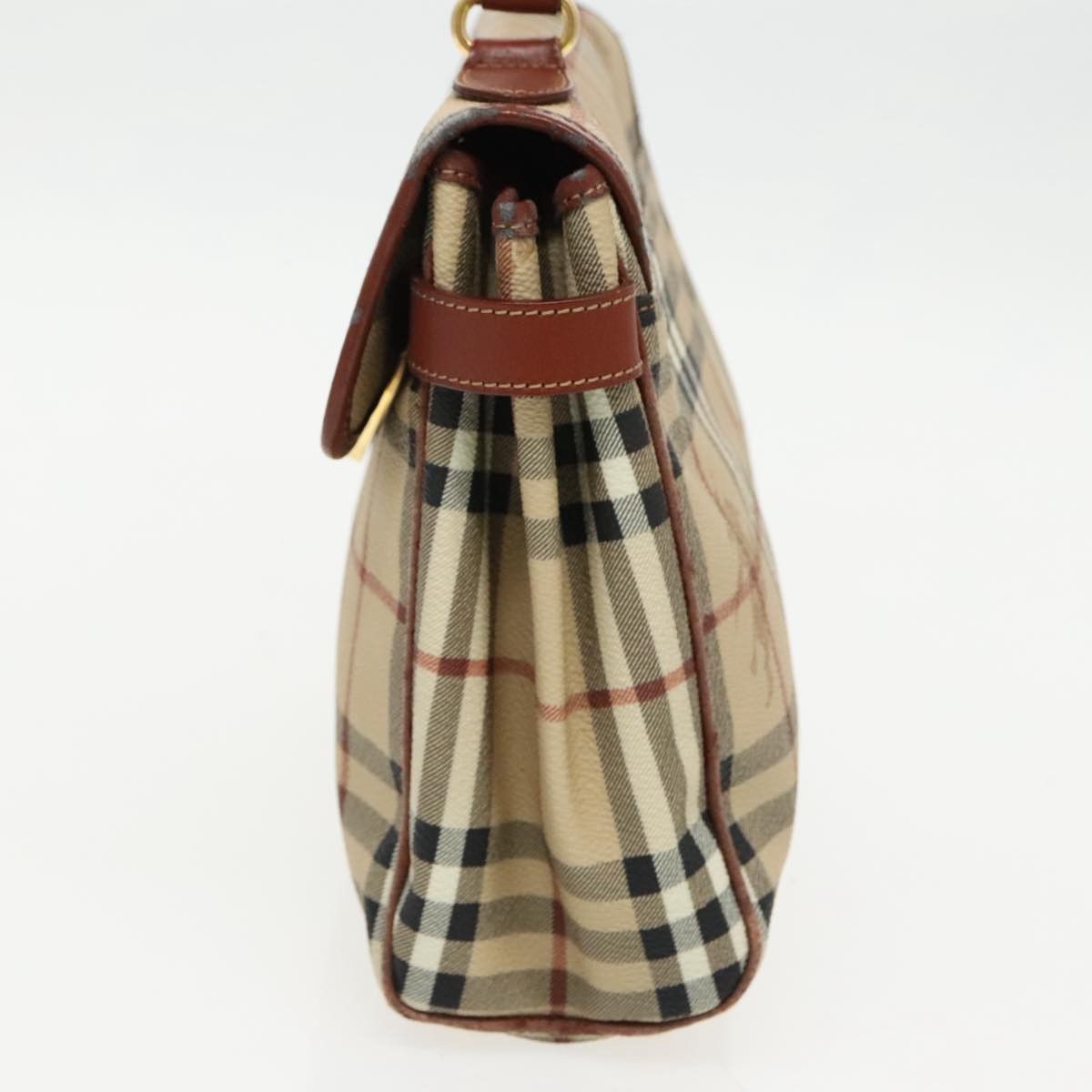 Burberry Nova Check Beige Canvas Handbag (Pre-Owned) Size ONE SIZE - 4 Thumbnail
