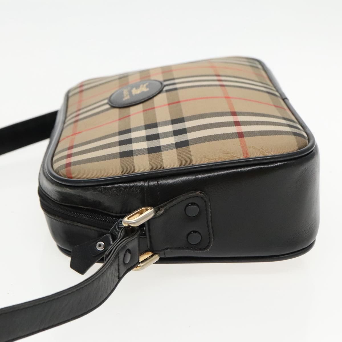 Burberry Nova Check Brown Canvas Shoulder Bag (Pre-Owned) Size ONE SIZE - 4 Thumbnail