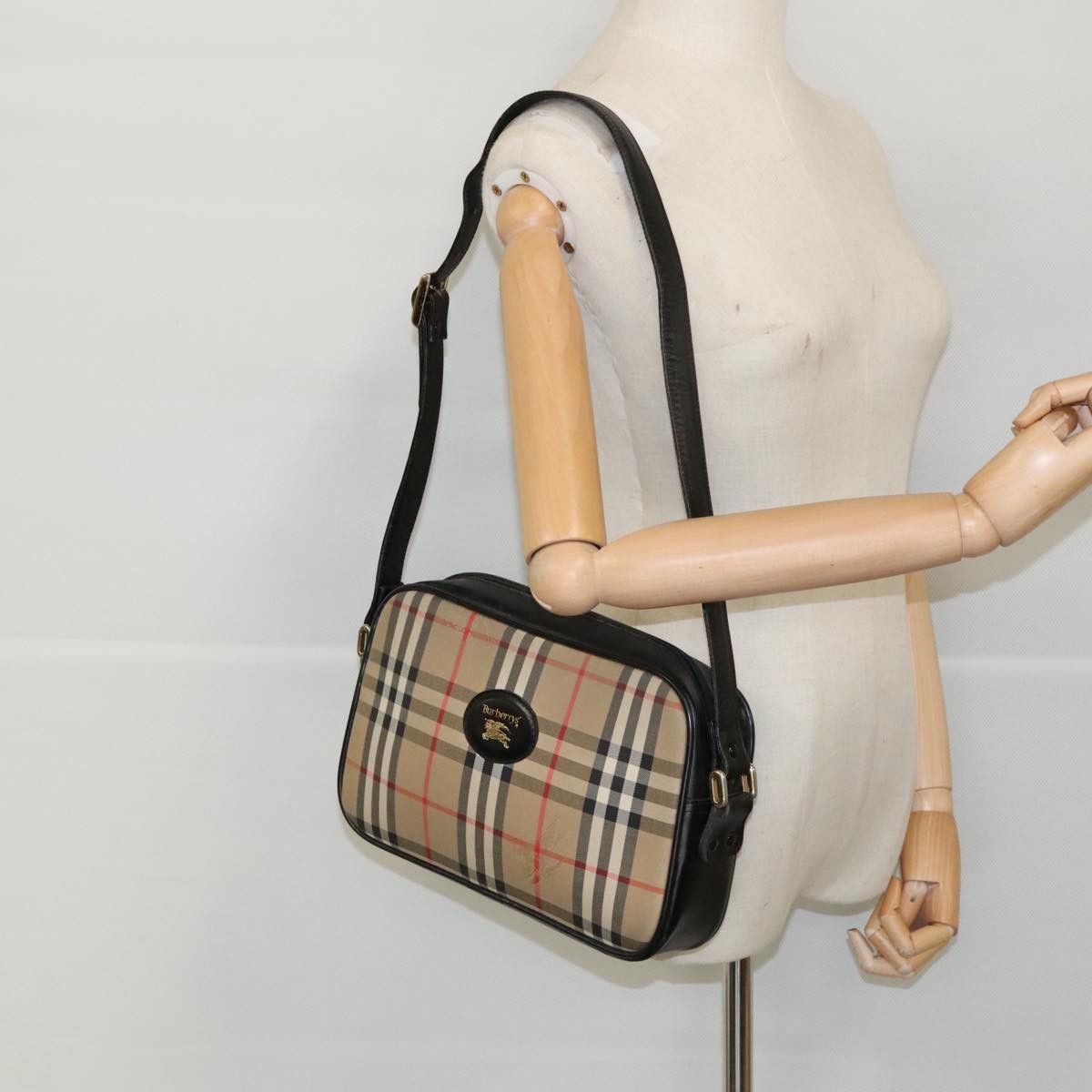 Burberry Nova Check Brown Canvas Shoulder Bag (Pre-Owned) Size ONE SIZE - 13 Thumbnail