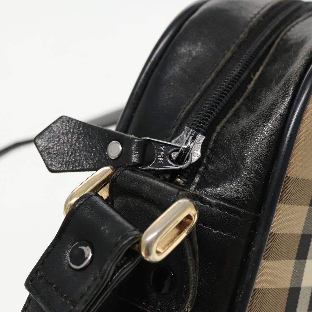 Burberry Nova Check Brown Canvas Shoulder Bag (Pre-Owned) Size ONE SIZE - 10 Thumbnail
