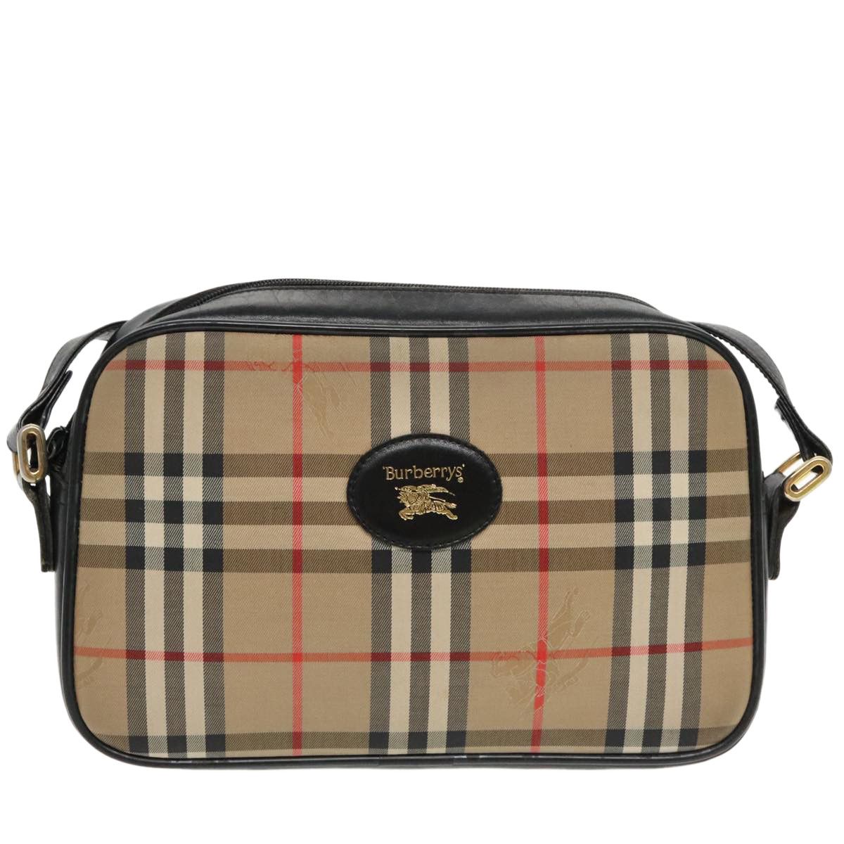 Burberry Nova Check Brown Canvas Shoulder Bag (Pre-Owned) Size ONE SIZE - 16 Thumbnail