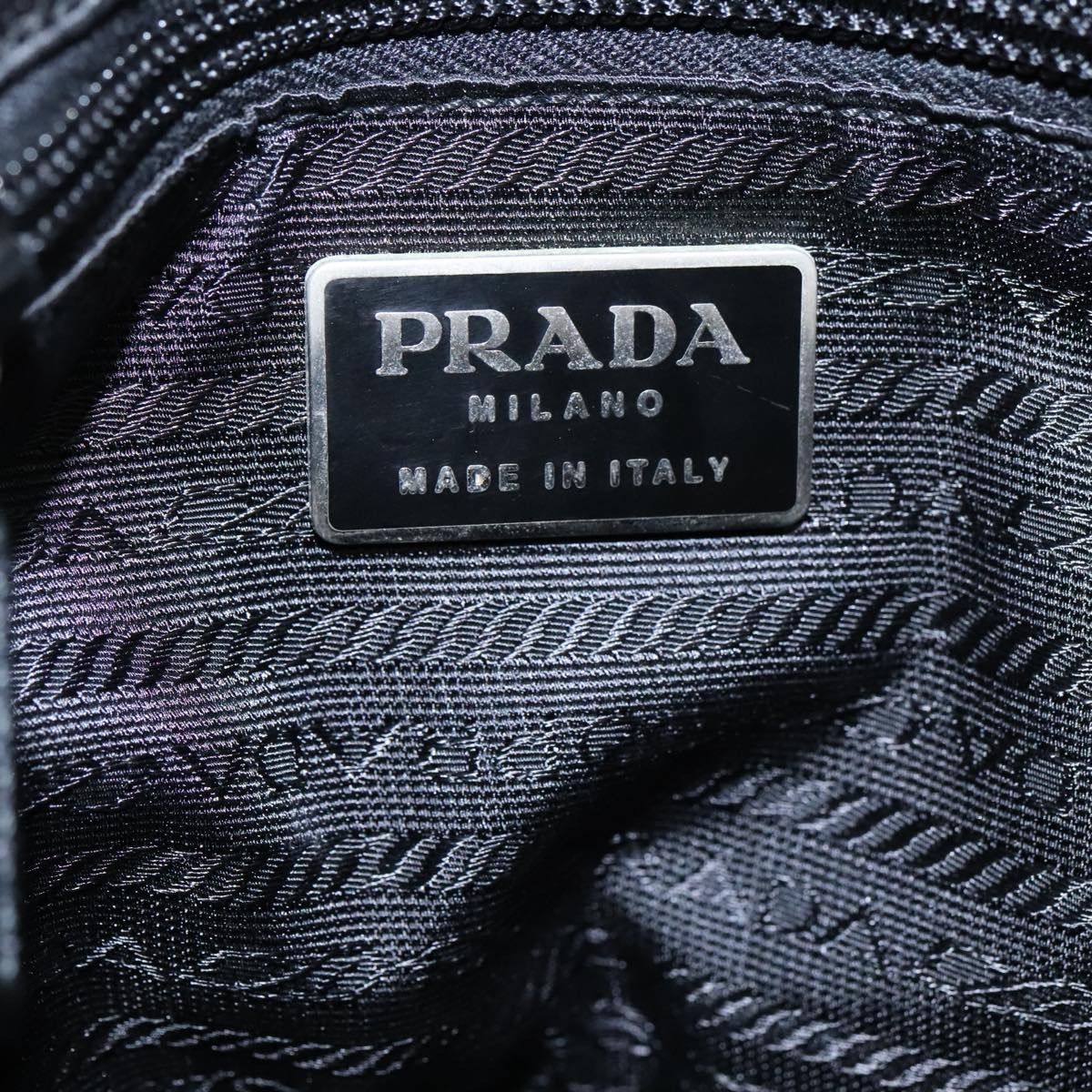 Prada Black Synthetic Handbag (Pre-Owned) Size ONE SIZE - 12 Thumbnail