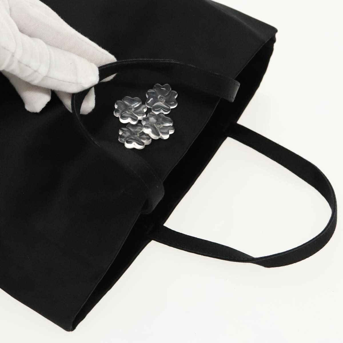 Prada Black Synthetic Handbag (Pre-Owned) Size ONE SIZE - 16 Thumbnail