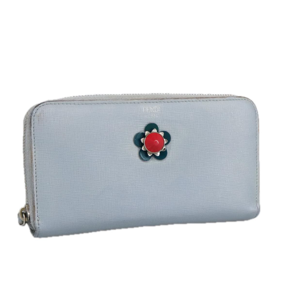 Fendi Continental Blue Leather Wallet (Pre-Owned) Size ONE SIZE - 12 Thumbnail
