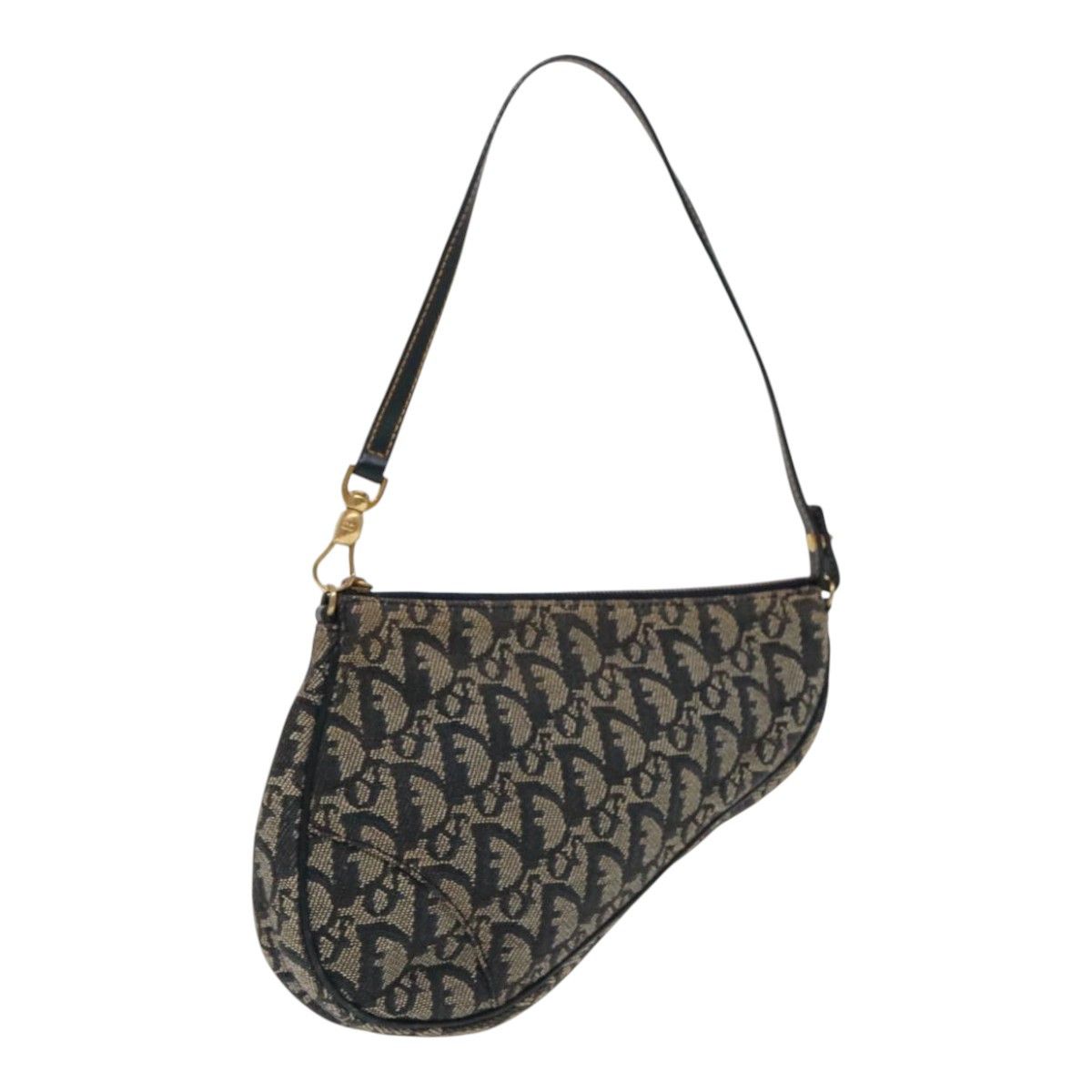 Dior Saddle Navy Canvas Handbag (Pre-Owned) Size ONE SIZE - 18 Thumbnail