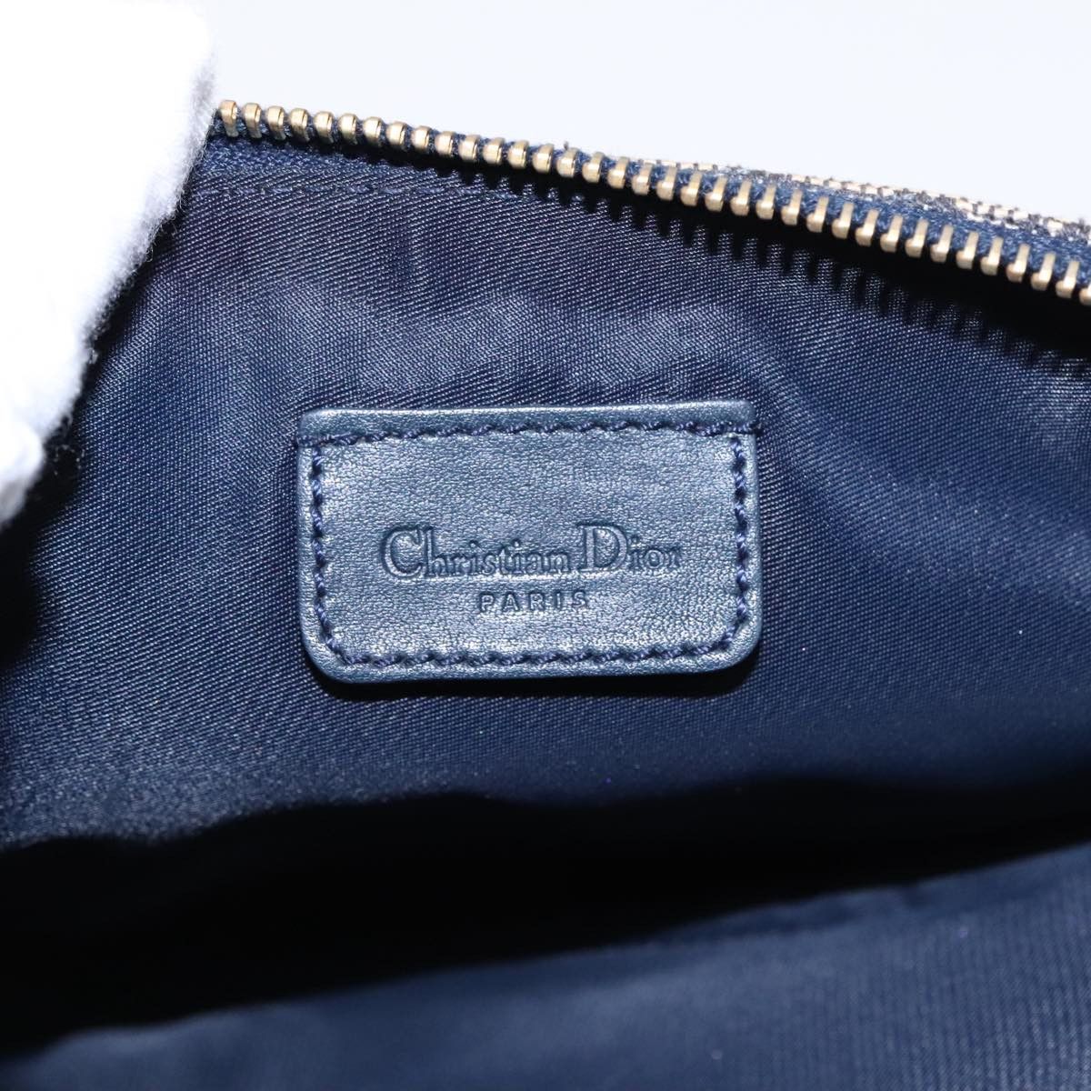 Dior Saddle Navy Canvas Handbag (Pre-Owned) Size ONE SIZE - 13 Thumbnail