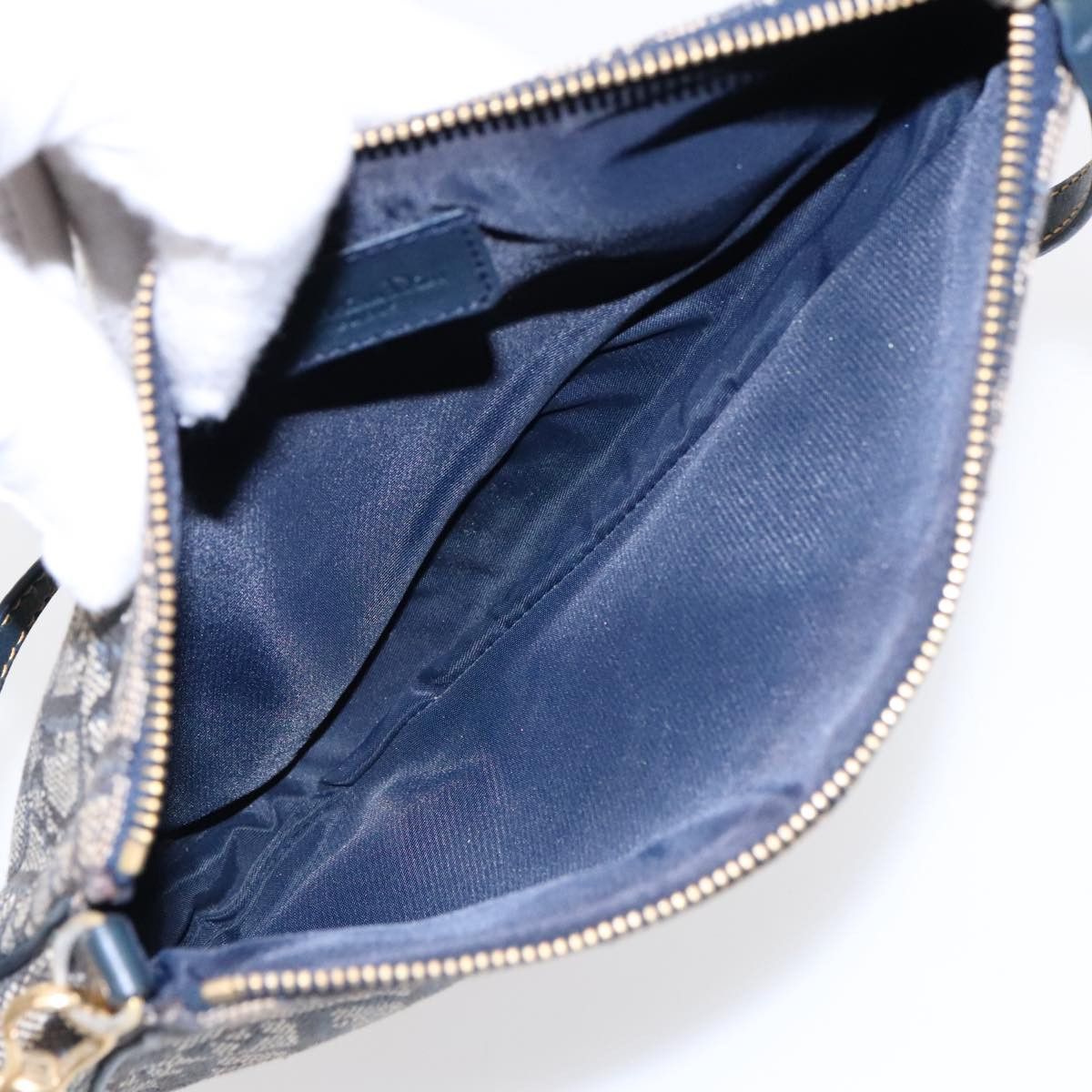 Dior Saddle Navy Canvas Handbag (Pre-Owned) Size ONE SIZE - 12 Thumbnail