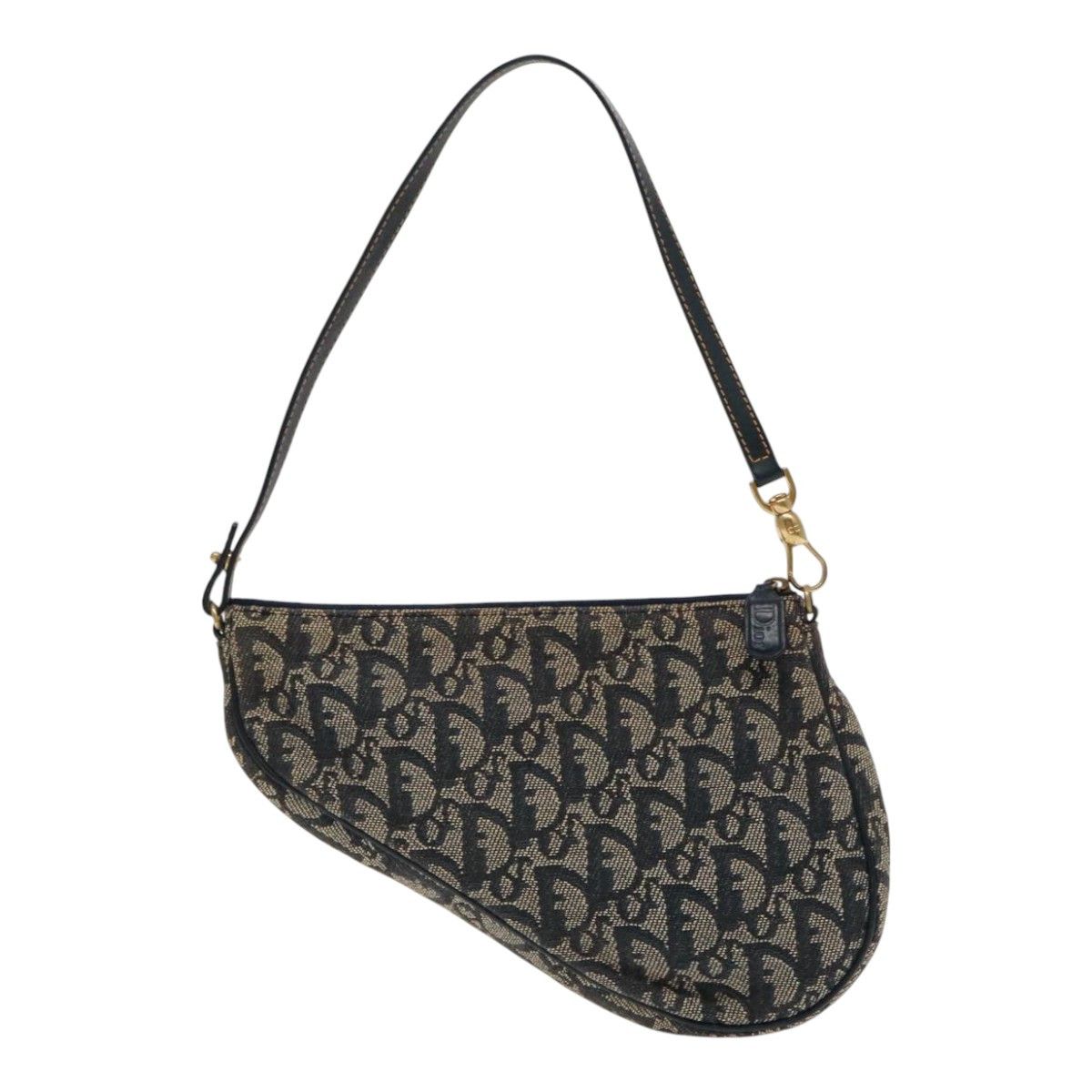 Dior Saddle Navy Canvas Handbag (Pre-Owned) Size ONE SIZE - 2 Thumbnail