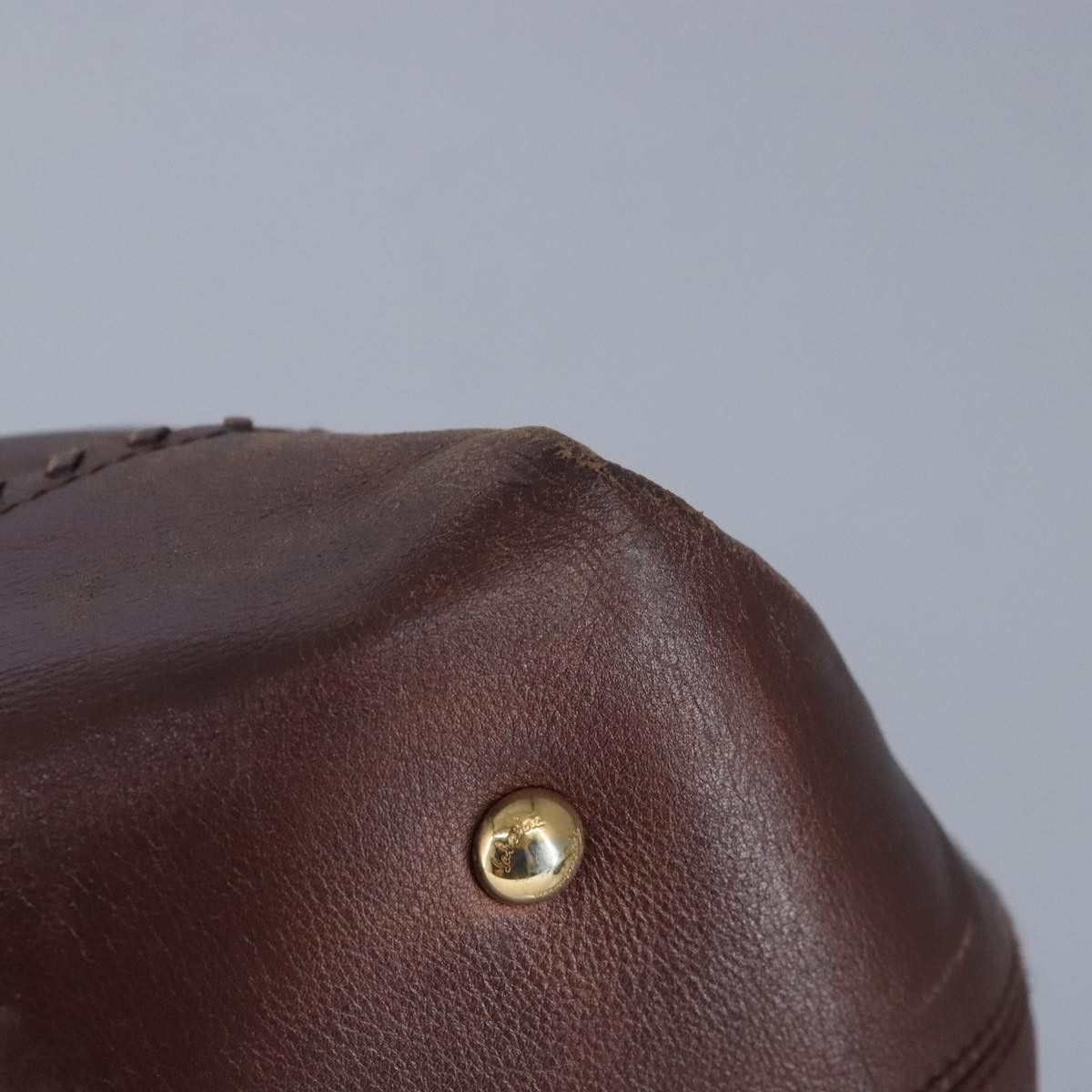 Salvatore Ferragamo Brown Leather Handbag (Pre-Owned) Size ONE SIZE - 9 Thumbnail