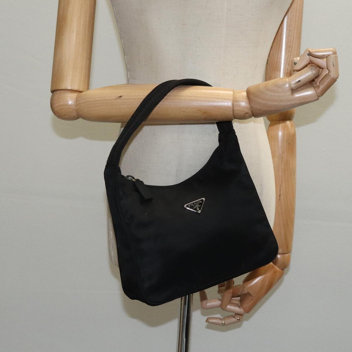 Prada Re-Edition Black Synthetic Handbag (Pre-Owned) Size ONE SIZE - 13 Thumbnail