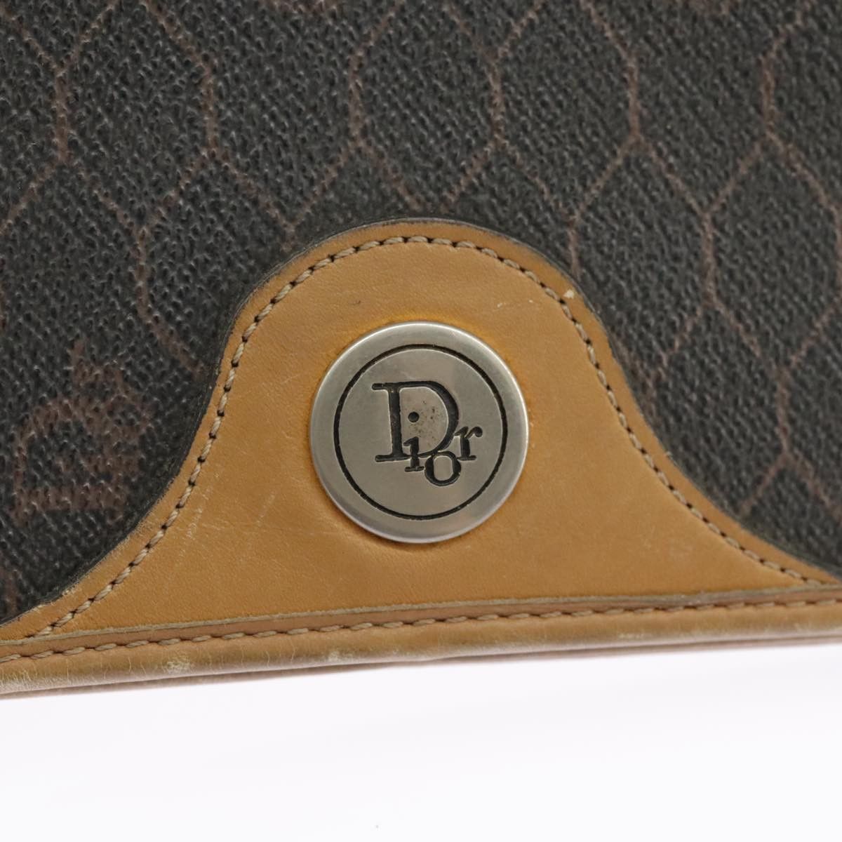 Dior Honeycomb Brown Canvas Shoulder Bag (Pre-Owned) Size ONE SIZE - 10 Thumbnail