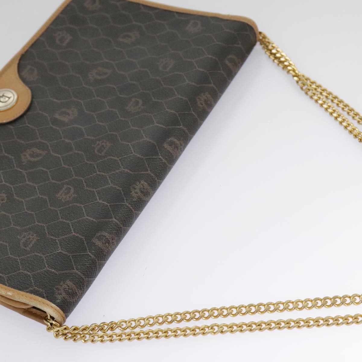 Dior Honeycomb Brown Canvas Shoulder Bag (Pre-Owned) Size ONE SIZE - 15 Thumbnail
