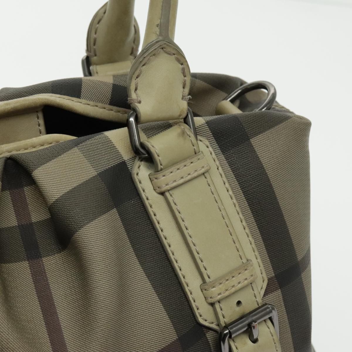 Burberry Nova Check Beige Canvas Handbag (Pre-Owned) Size ONE SIZE - 19 Thumbnail