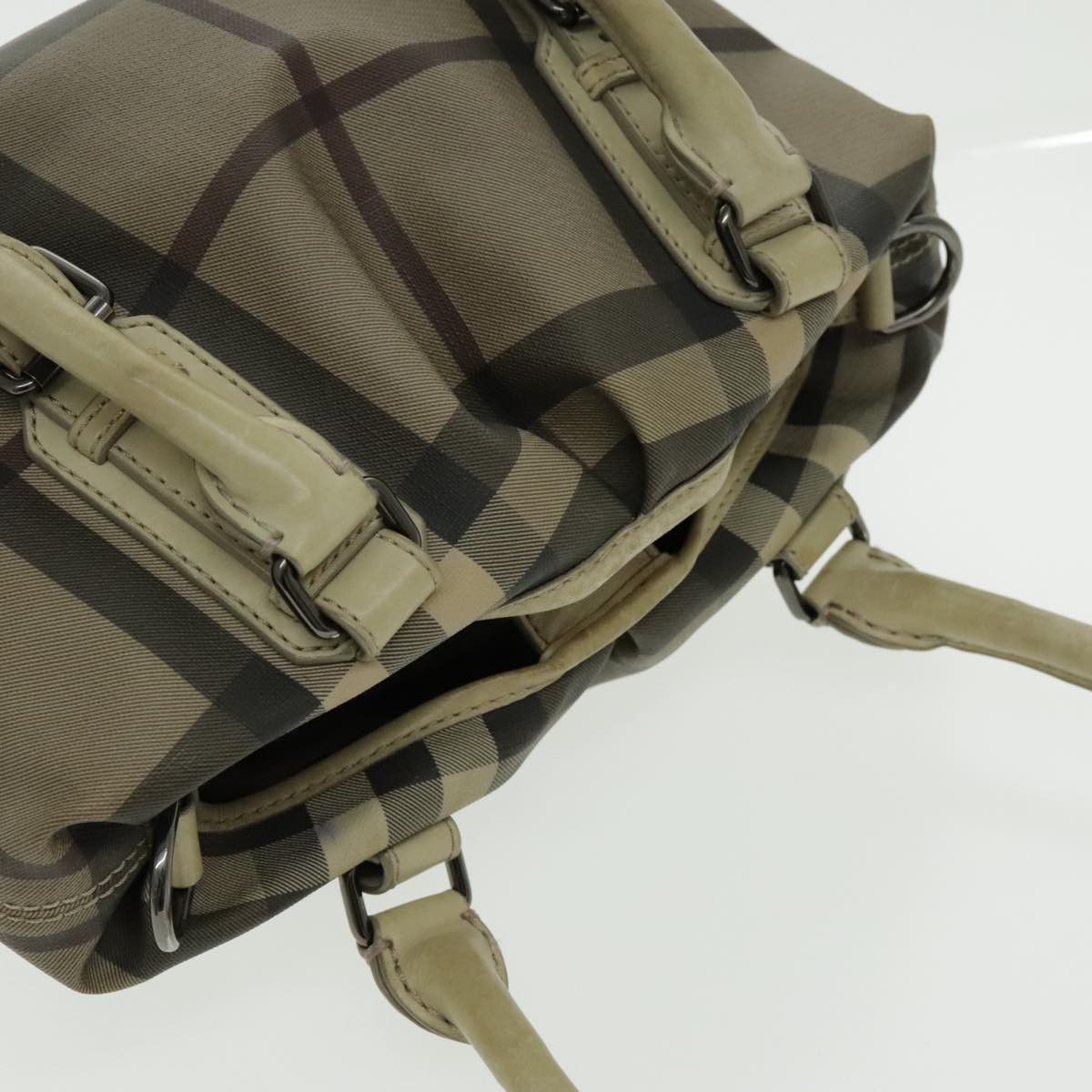 Burberry Nova Check Beige Canvas Handbag (Pre-Owned) Size ONE SIZE - 17 Thumbnail