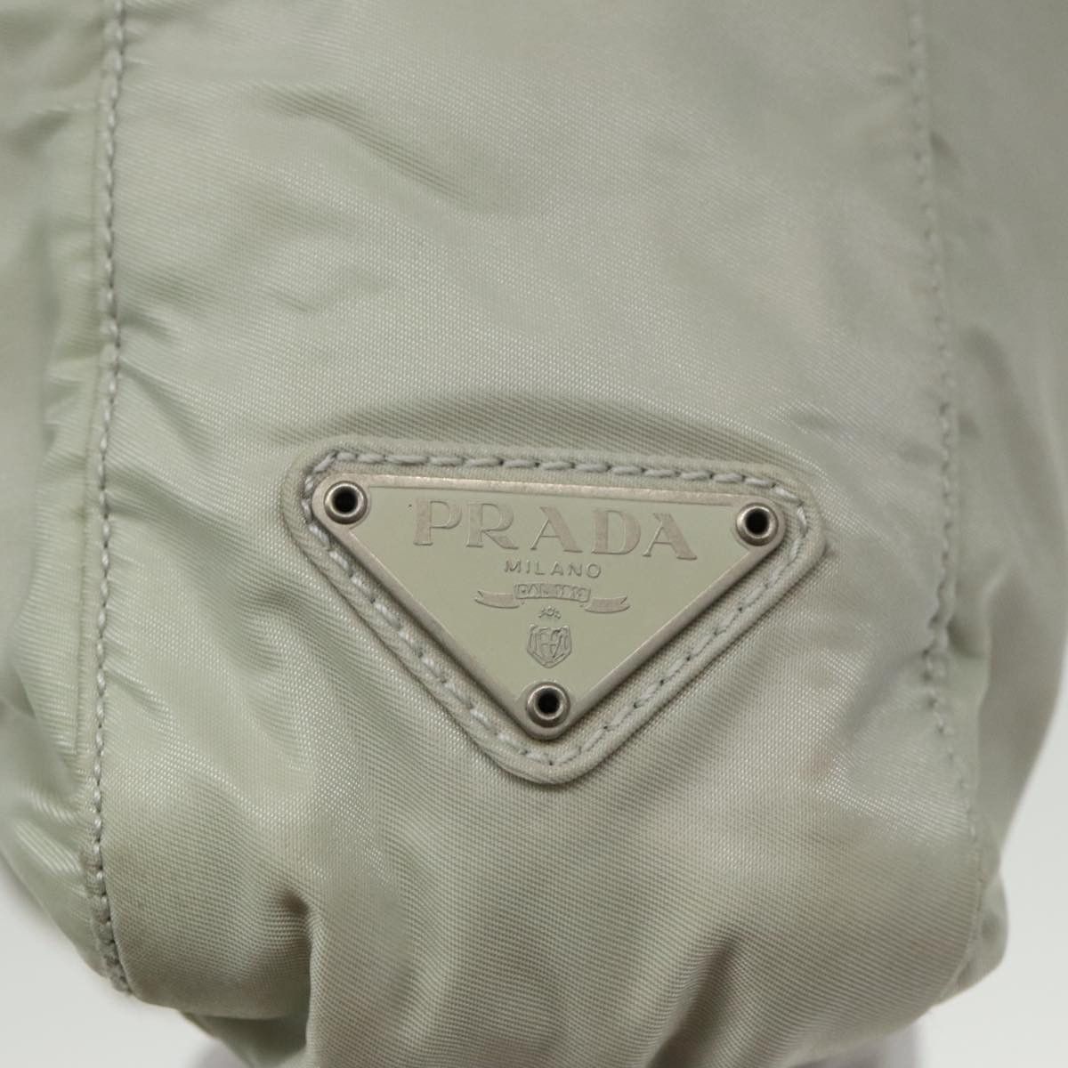 Prada Tessuto Grey Synthetic Tote Bag (Pre-Owned) Size ONE SIZE - 12 Thumbnail
