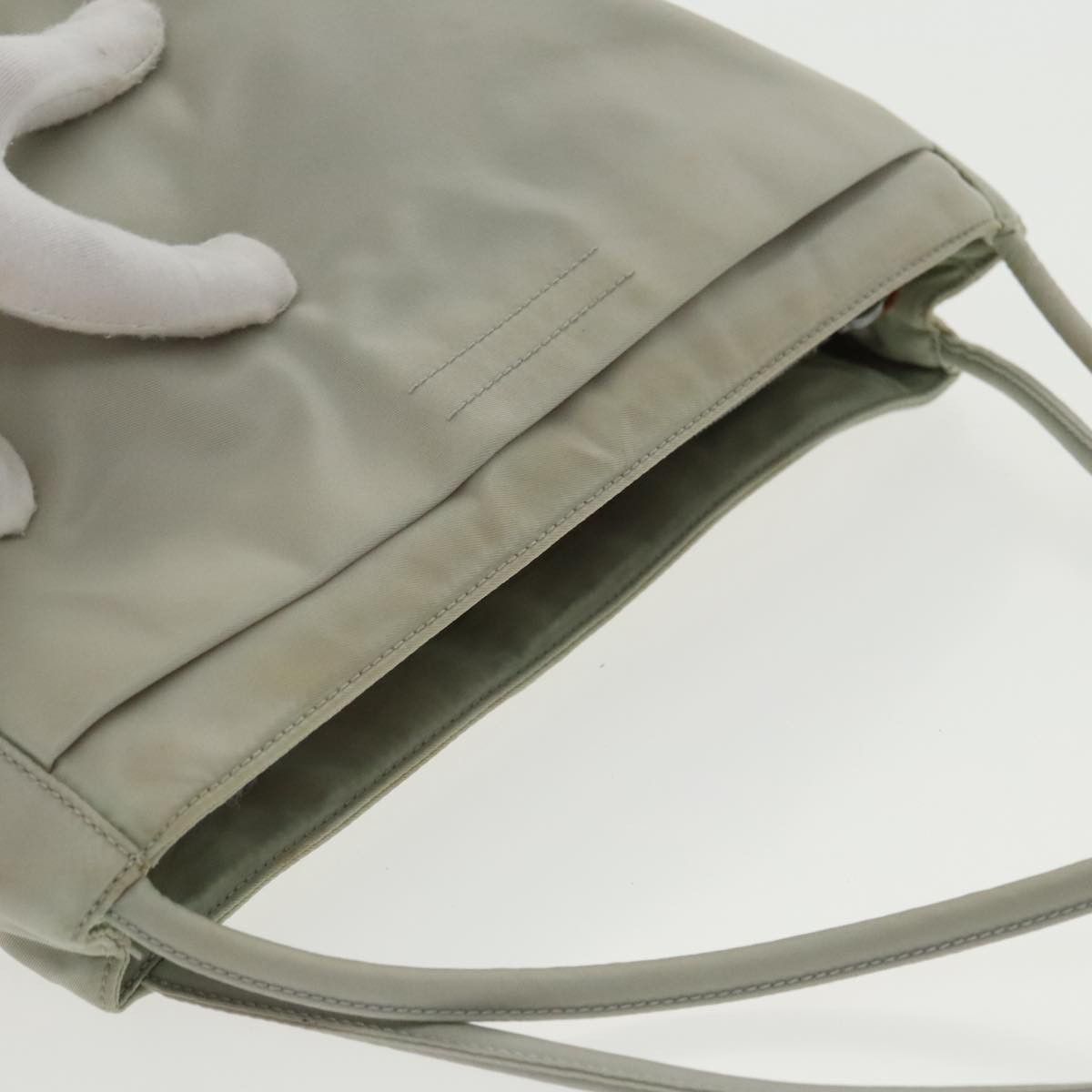Prada Tessuto Grey Synthetic Tote Bag (Pre-Owned) Size ONE SIZE - 15 Thumbnail