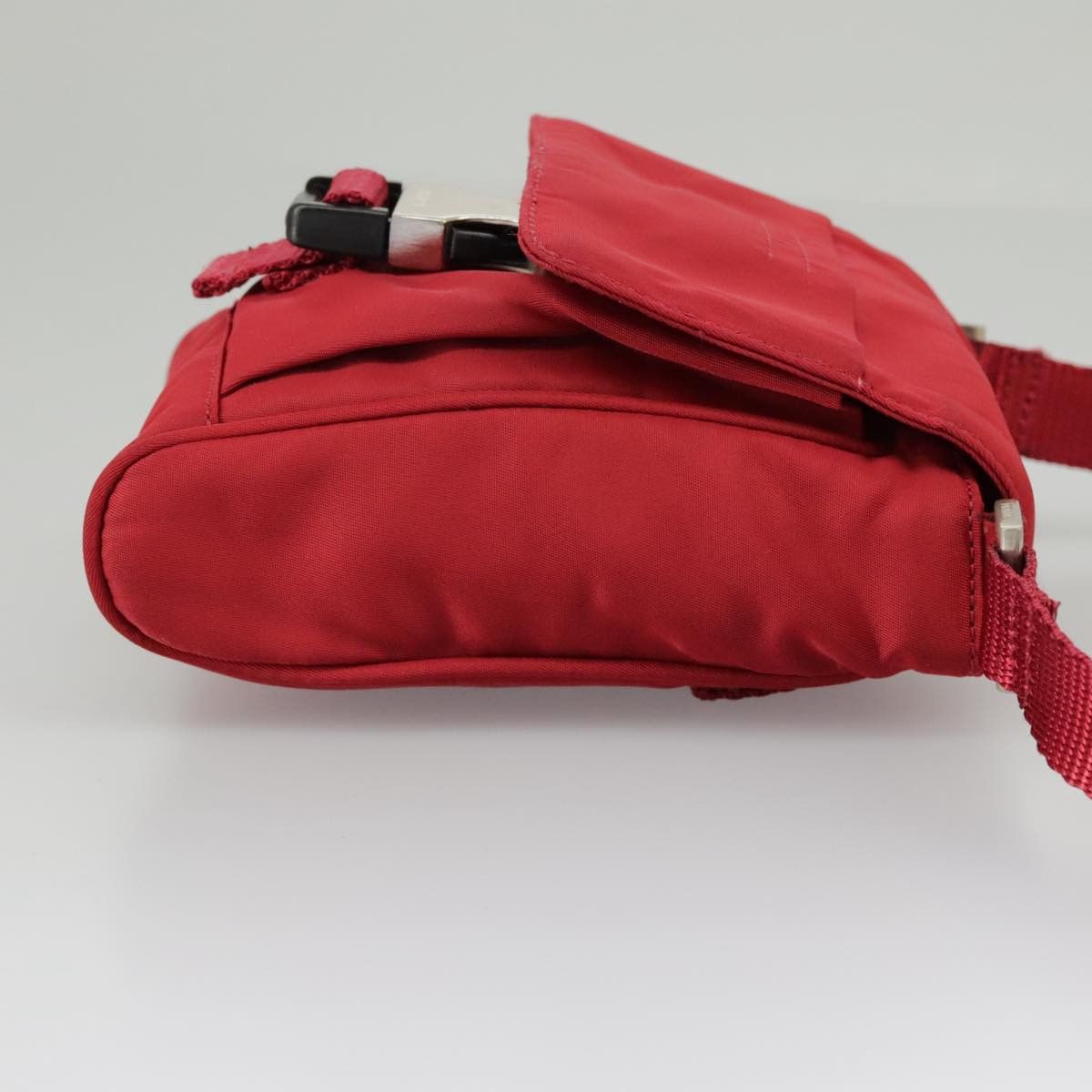 Prada Triangle Logo Red Synthetic Clutch Bag (Pre-Owned) Size ONE SIZE - 5 Thumbnail