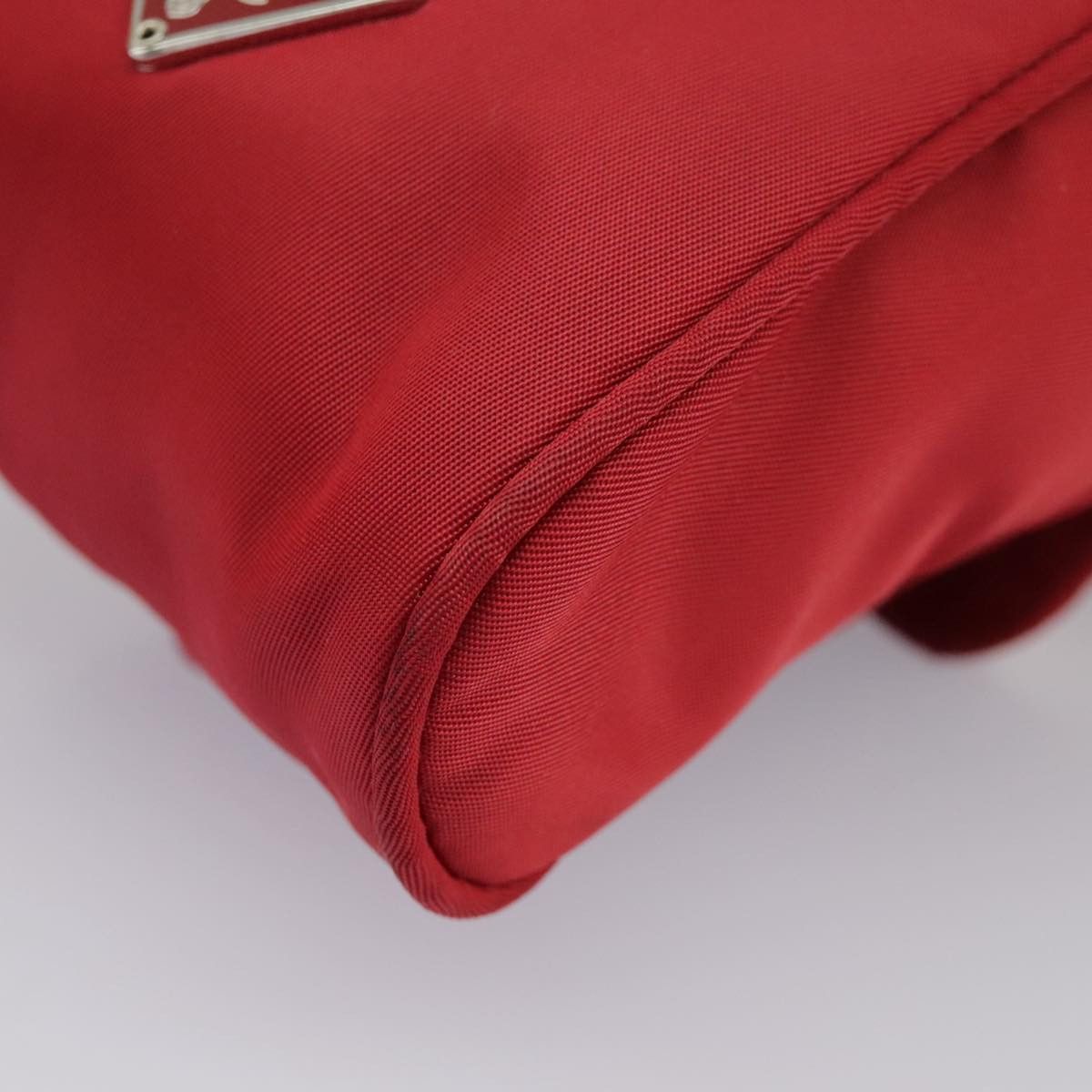 Prada Triangle Logo Red Synthetic Clutch Bag (Pre-Owned) Size ONE SIZE - 13 Thumbnail