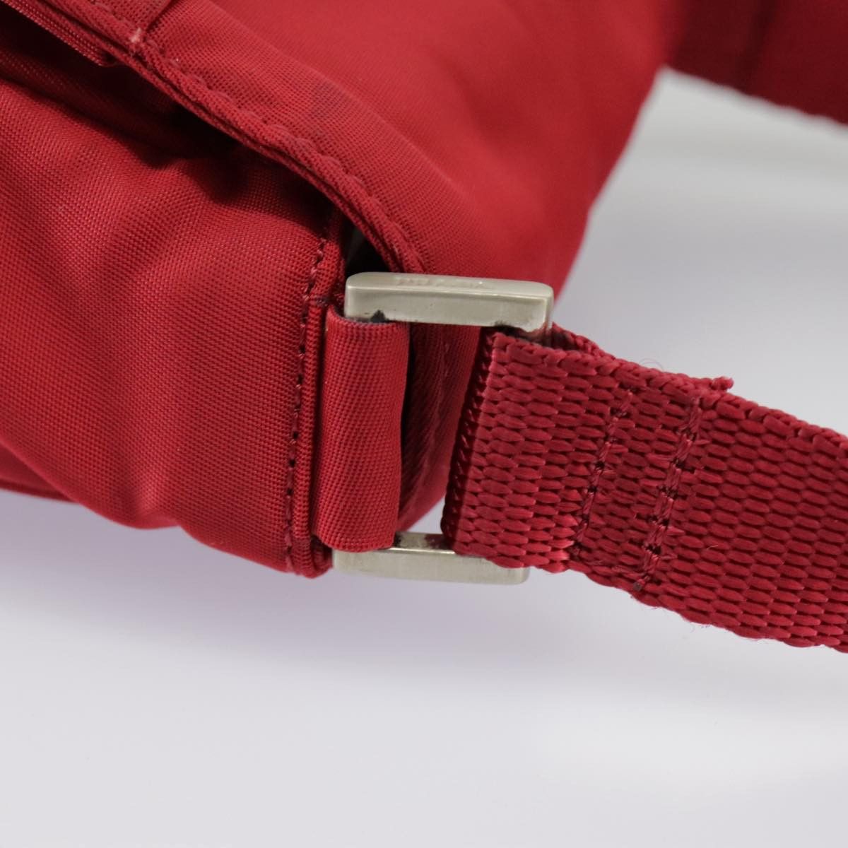 Prada Triangle Logo Red Synthetic Clutch Bag (Pre-Owned) Size ONE SIZE - 15 Thumbnail