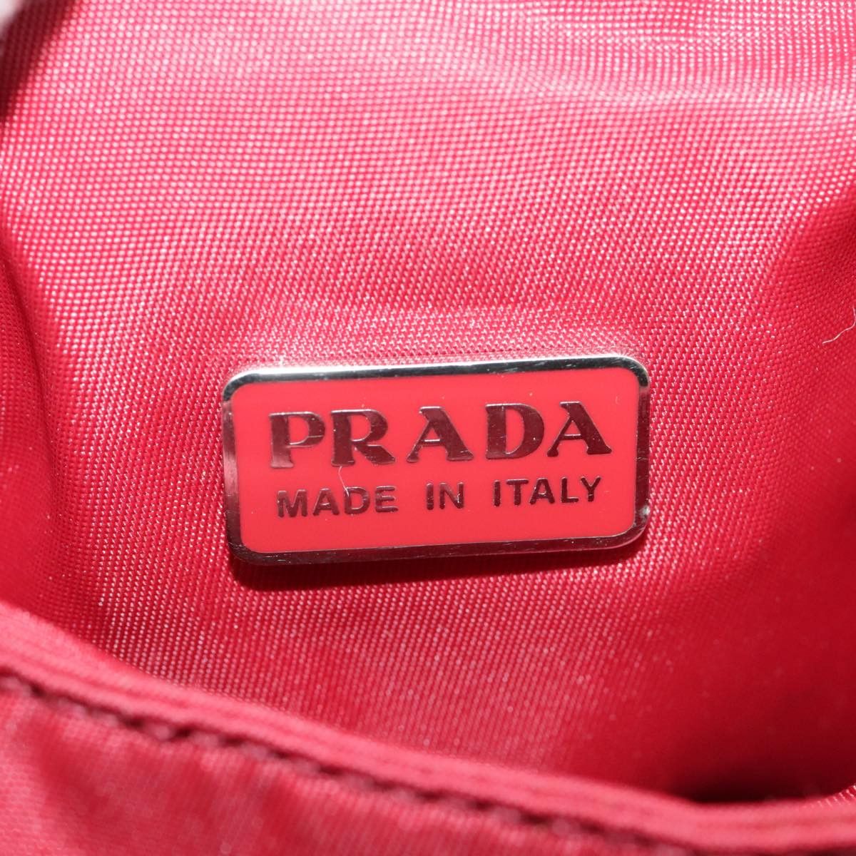 Prada Triangle Logo Red Synthetic Clutch Bag (Pre-Owned) Size ONE SIZE - 19 Thumbnail