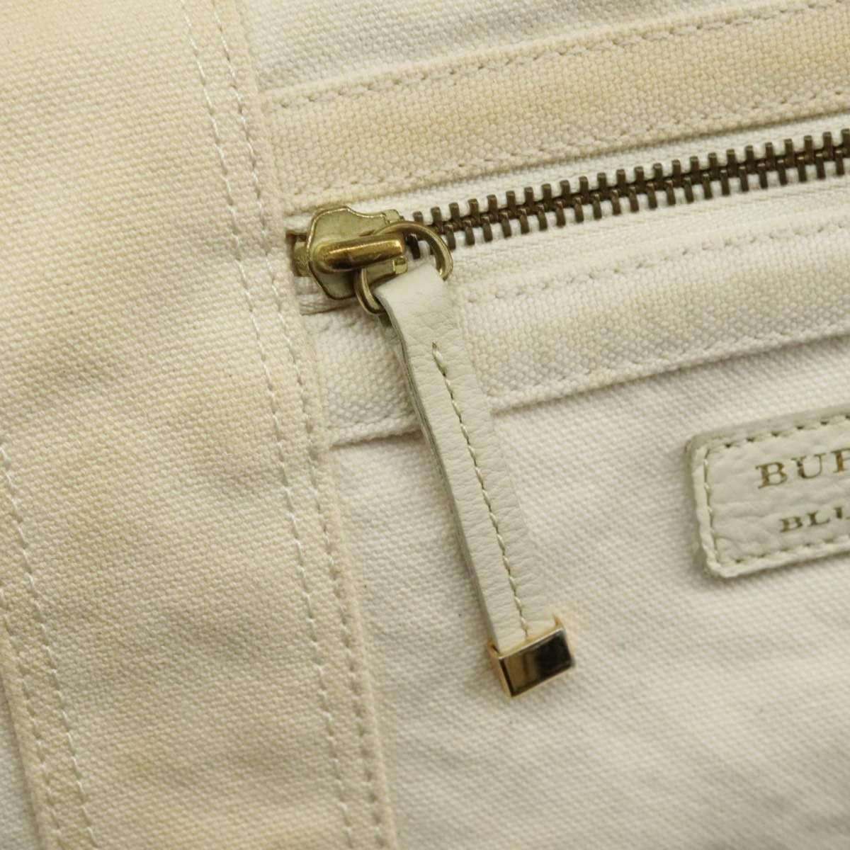 Burberry Blue Label White Canvas Tote Bag (Pre-Owned) Size ONE SIZE - 17 Thumbnail