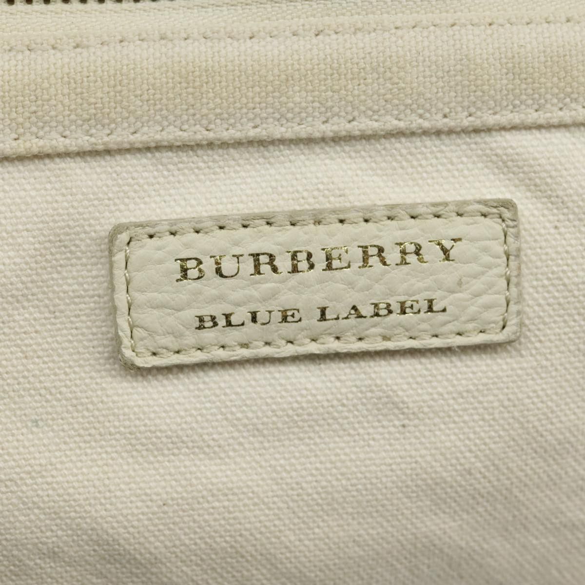 Burberry Blue Label White Canvas Tote Bag (Pre-Owned) Size ONE SIZE - 16 Thumbnail