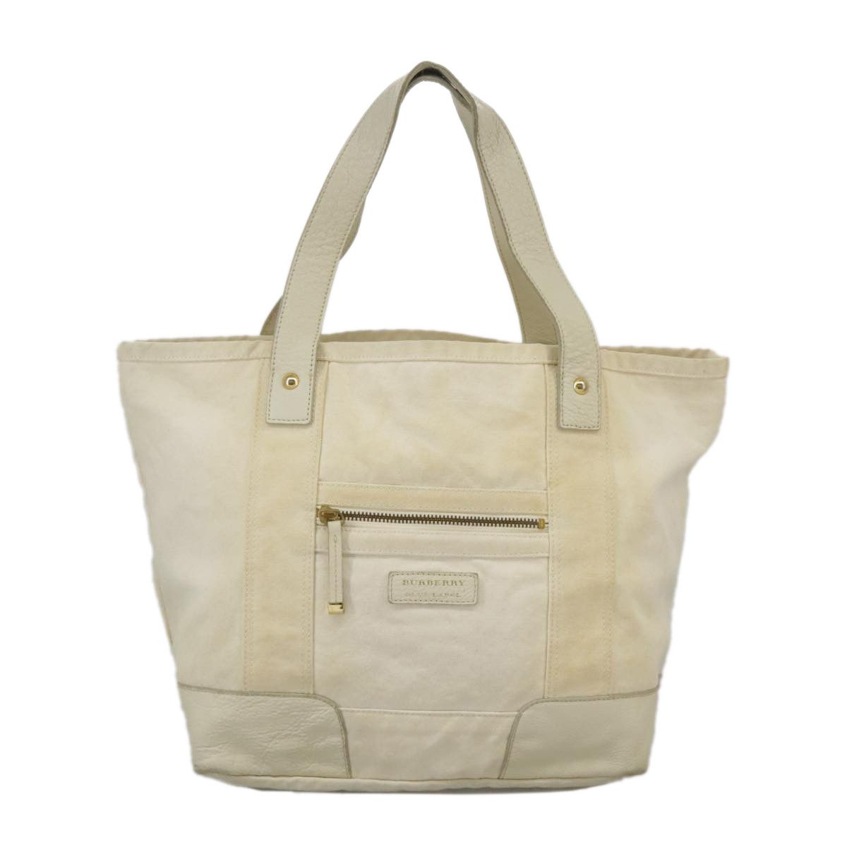 Burberry Blue Label White Canvas Tote Bag (Pre-Owned) Size ONE SIZE - 2 Thumbnail