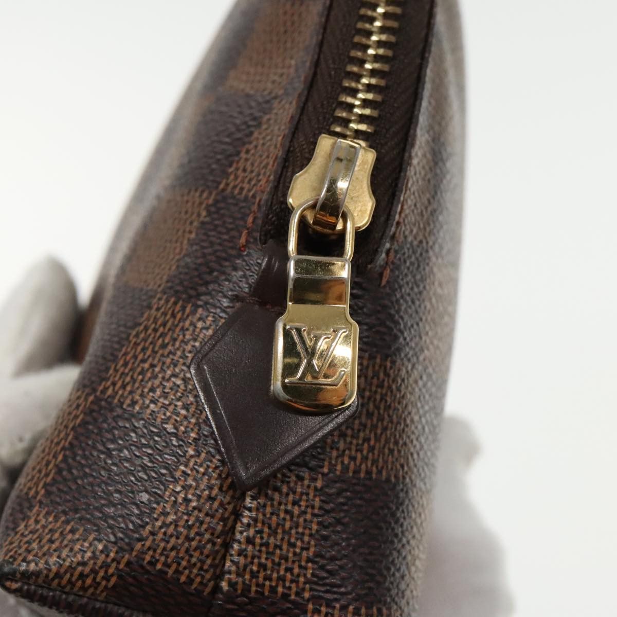 Louis Vuitton Cosmetic Pouch Brown Canvas Clutch Bag (Pre-Owned) Size ONE SIZE - 10 Thumbnail