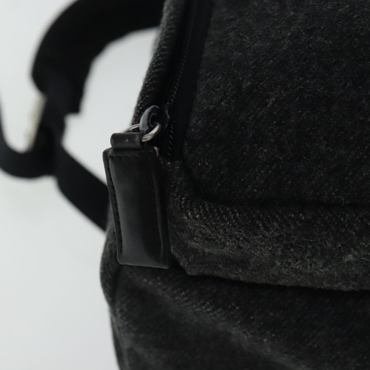 Prada Triangle Logo Green Wool Backpack Bag (Pre-Owned) Size ONE SIZE - 7 Thumbnail