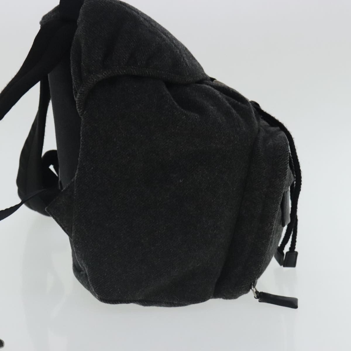 Prada Triangle Logo Green Wool Backpack Bag (Pre-Owned) Size ONE SIZE - 4 Thumbnail