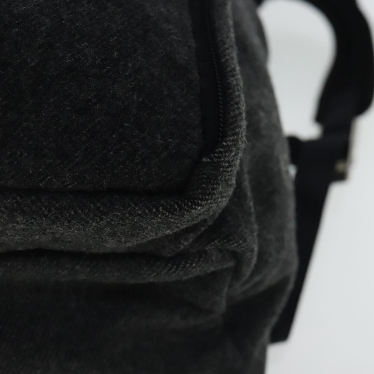 Prada Triangle Logo Green Wool Backpack Bag (Pre-Owned) Size ONE SIZE - 8 Thumbnail
