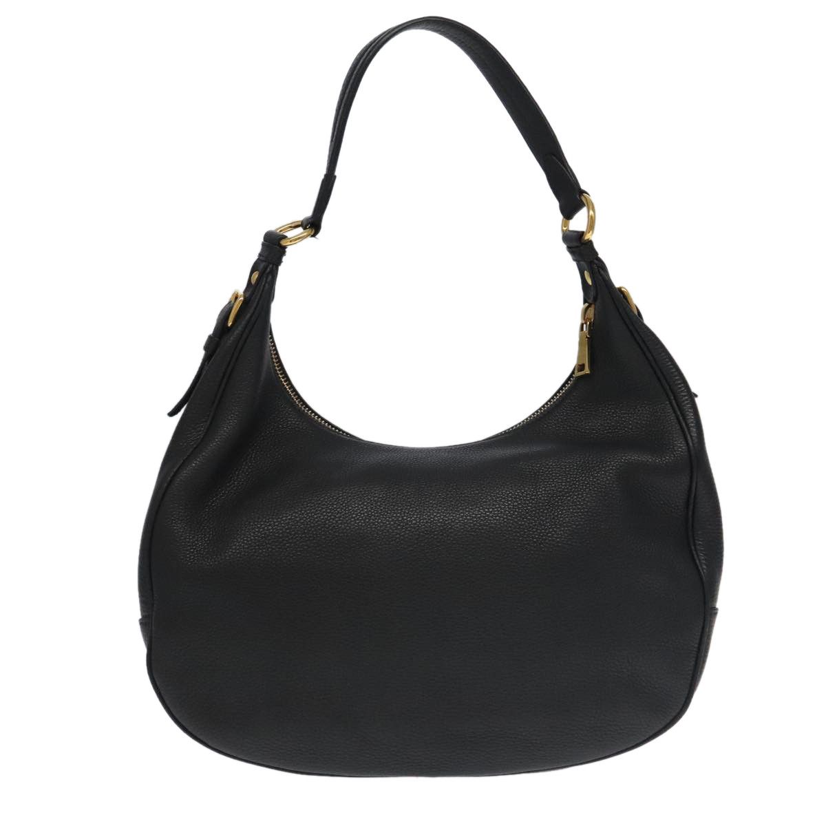 Prada Vitello Black Leather Shoulder Bag (Pre-Owned) Size ONE SIZE - 2 Thumbnail