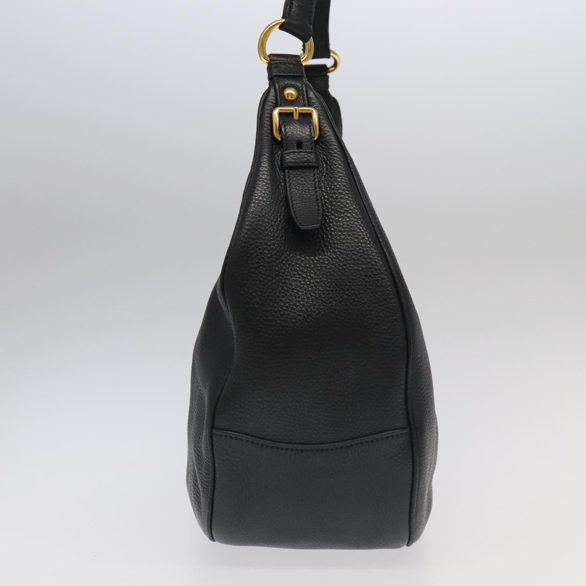 Prada Vitello Black Leather Shoulder Bag (Pre-Owned) Size ONE SIZE - 4 Thumbnail