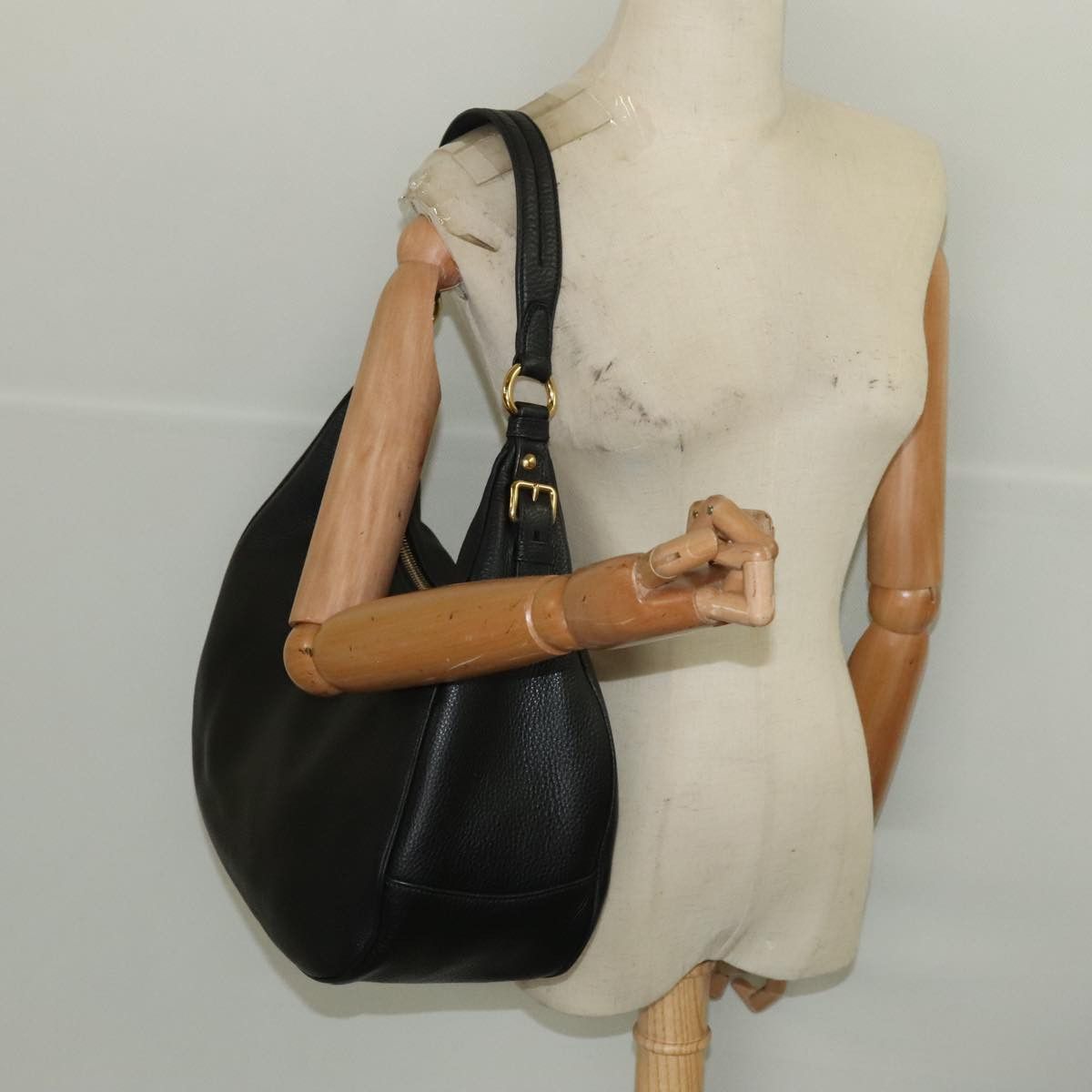 Prada Vitello Black Leather Shoulder Bag (Pre-Owned) Size ONE SIZE - 17 Thumbnail