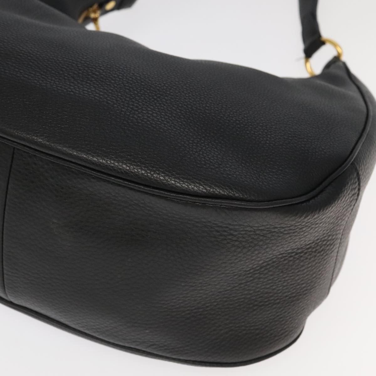 Prada Vitello Black Leather Shoulder Bag (Pre-Owned) Size ONE SIZE - 7 Thumbnail