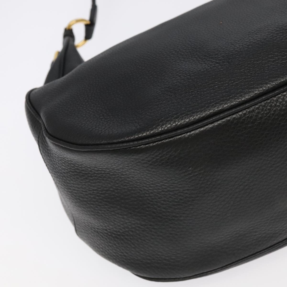 Prada Vitello Black Leather Shoulder Bag (Pre-Owned) Size ONE SIZE - 10 Thumbnail