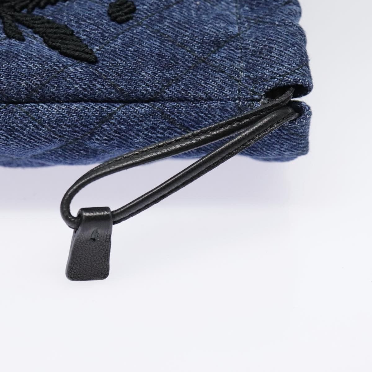 Prada Navy Denim - Jeans Clutch Bag (Pre-Owned) Size ONE SIZE - 17 Thumbnail
