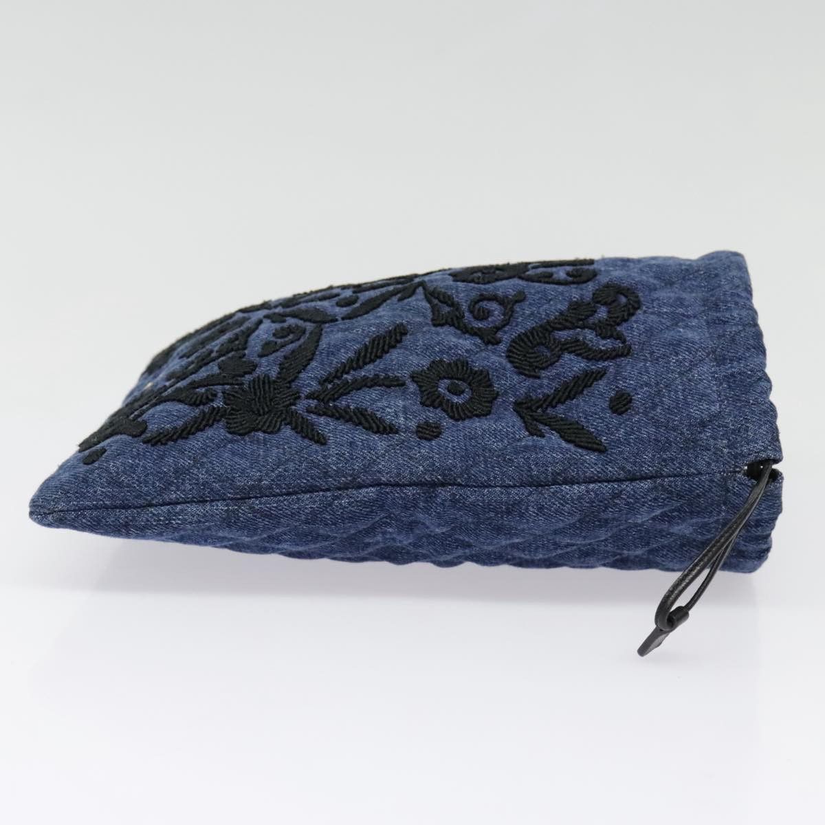 Prada Navy Denim - Jeans Clutch Bag (Pre-Owned) Size ONE SIZE - 3 Thumbnail